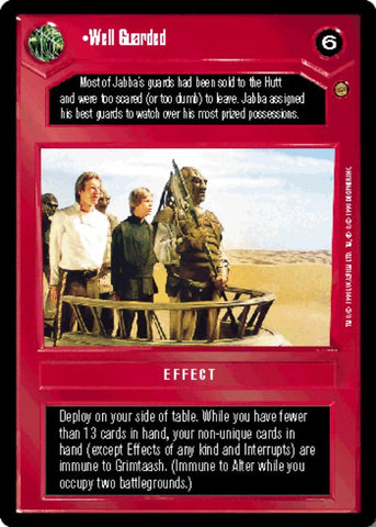 Star Wars CCG | Well Guarded - Jabba's Palace | The Nerd Merchant