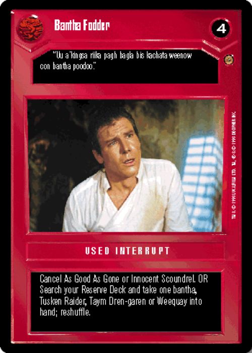 Star Wars CCG | Bantha Fodder - Jabba's Palace | The Nerd Merchant