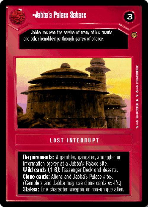 Star Wars CCG | Jabba's Palace Sabacc [Dark] - Jabba's Palace | The Nerd Merchant