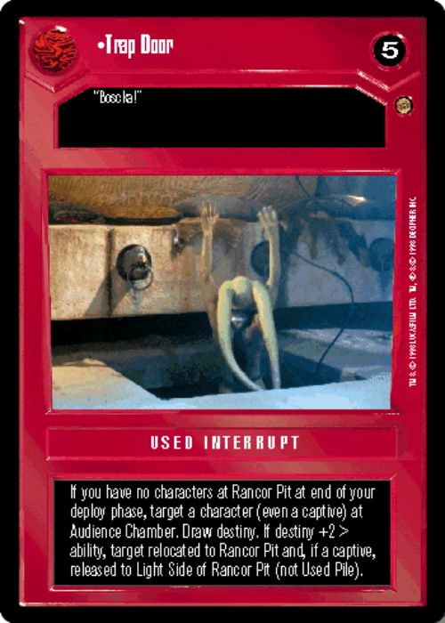 Star Wars CCG | Trap Door - Jabba's Palace | The Nerd Merchant