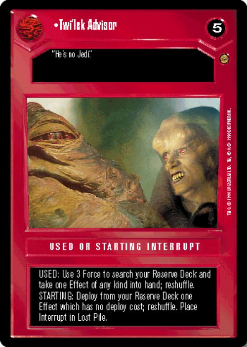 Star Wars CCG | Twi'lek Advisor - Jabba's Palace | The Nerd Merchant