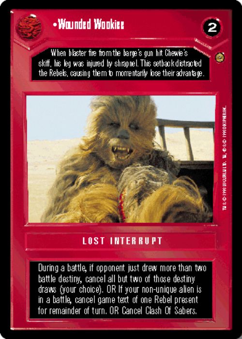 Star Wars CCG | Wounded Wookiee - Jabba's Palace | The Nerd Merchant