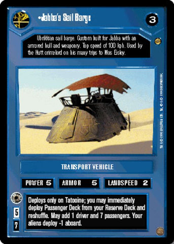 Star Wars CCG | Jabba's Sail Barge - Jabba's Palace | The Nerd Merchant