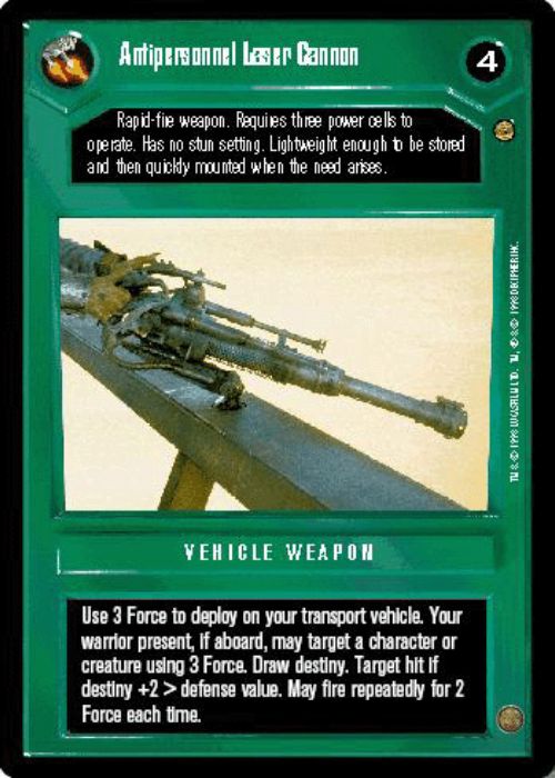 Star Wars CCG | Antipersonnel Laser Cannon - Jabba's Palace | The Nerd Merchant