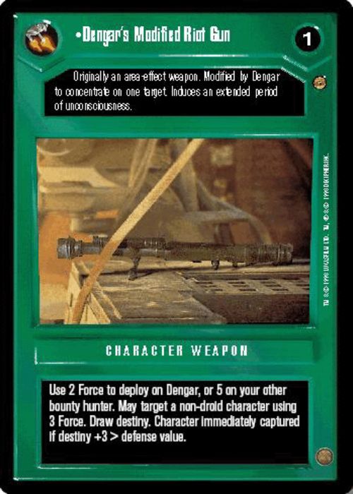 Star Wars CCG | Dengar's Modified Riot Gun - Jabba's Palace | The Nerd Merchant