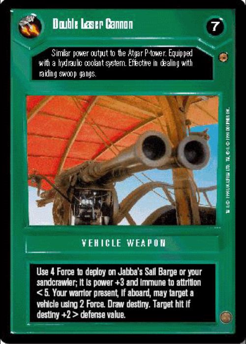 Star Wars CCG | Double Laser Cannon - Jabba's Palace | The Nerd Merchant