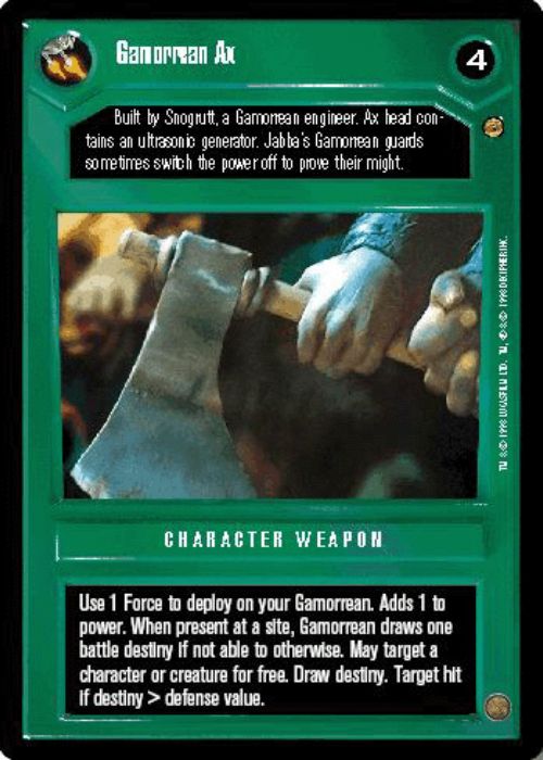 Star Wars CCG | Gamorrean Ax - Jabba's Palace | The Nerd Merchant