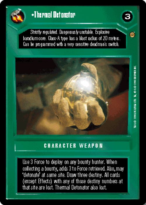 Star Wars CCG | Thermal Detonator - Jabba's Palace | The Nerd Merchant