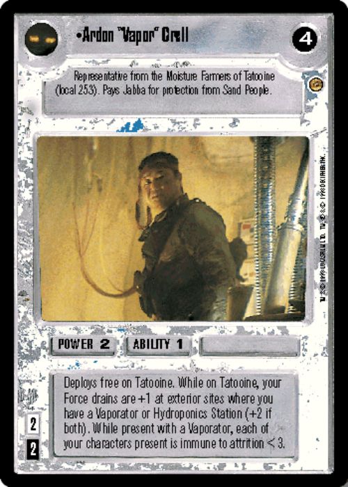 Star Wars CCG | Ardon "Vapor" Crell - Jabba's Palace | The Nerd Merchant