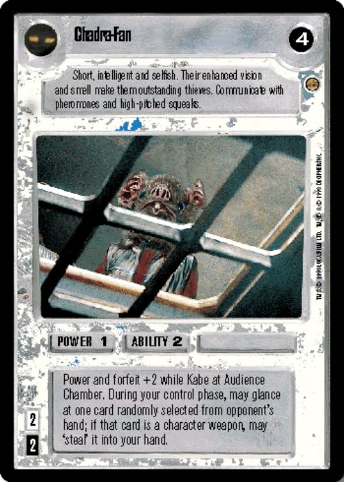 Star Wars CCG | Chadra-Fan - Jabba's Palace | The Nerd Merchant