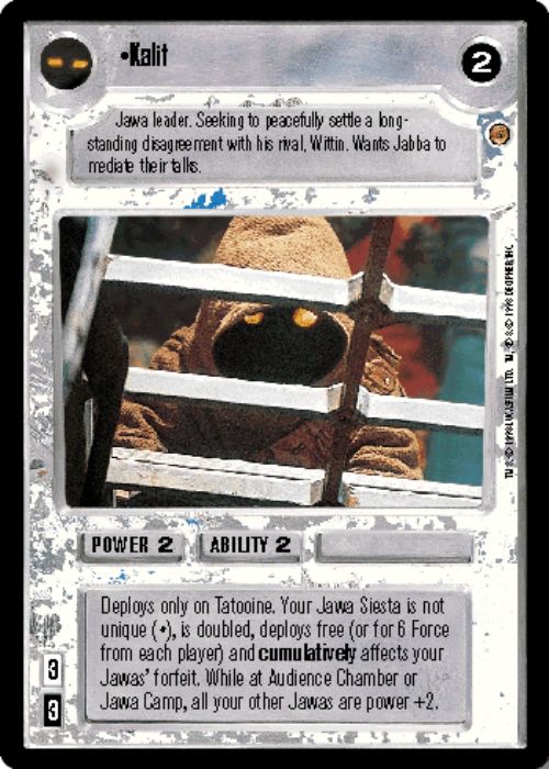 Star Wars CCG | Kalit - Jabba's Palace | The Nerd Merchant