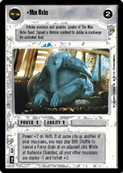 Star Wars CCG | Max Rebo - Jabba's Palace | The Nerd Merchant