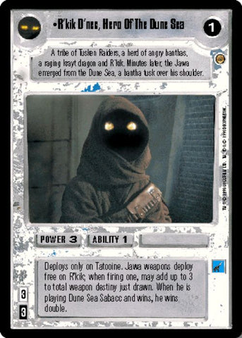 Star Wars CCG | R'kik D'nec, Hero Of The Dune Sea - Jabba's Palace | The Nerd Merchant