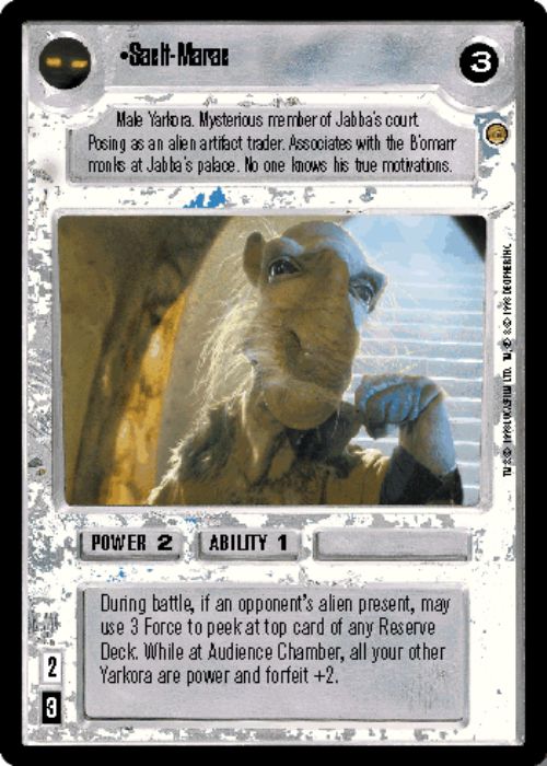 Star Wars CCG | Saelt-Marae - Jabba's Palace | The Nerd Merchant
