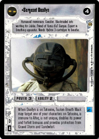 Star Wars CCG | Sergeant Doallyn - Jabba's Palace | The Nerd Merchant