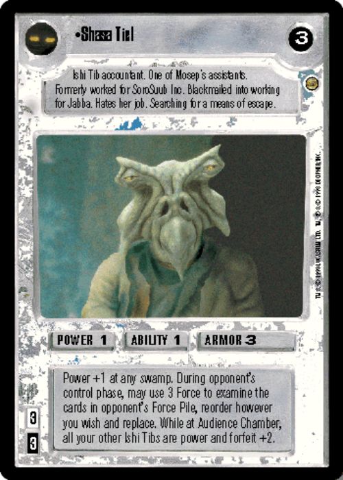 Star Wars CCG | Shasa Tiel - Jabba's Palace | The Nerd Merchant