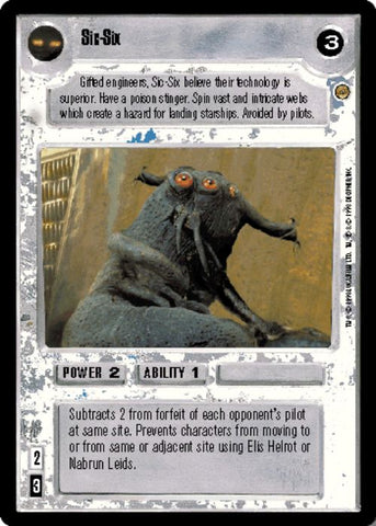Star Wars CCG | Sic-Six - Jabba's Palace | The Nerd Merchant