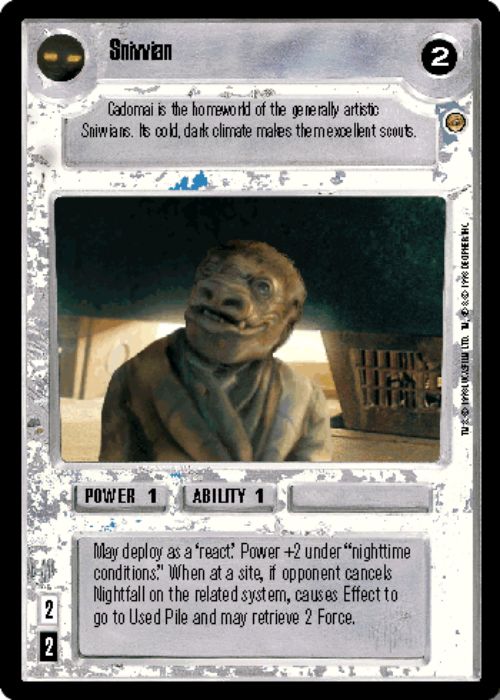 Star Wars CCG | Snivvian - Jabba's Palace | The Nerd Merchant