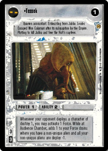 Star Wars CCG | Tessek - Jabba's Palace | The Nerd Merchant