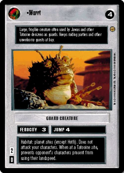Star Wars CCG | Worrt - Jabba's Palace | The Nerd Merchant