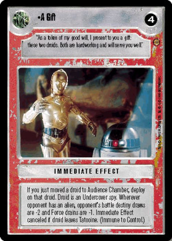 Star Wars CCG | A Gift - Jabba's Palace | The Nerd Merchant