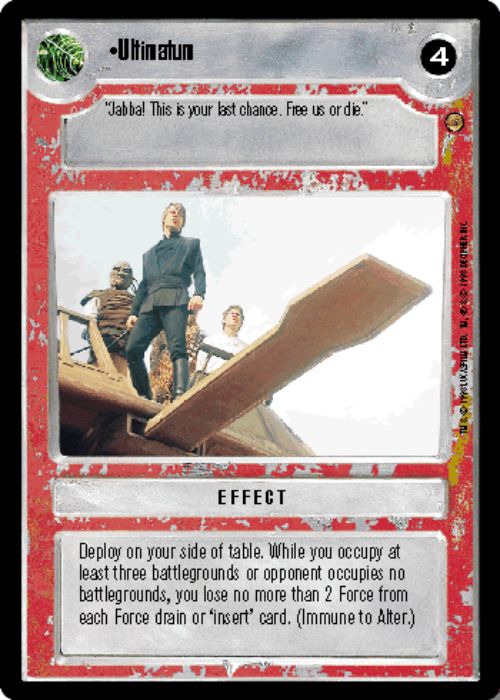 Star Wars CCG | Ultimatum - Jabba's Palace | The Nerd Merchant