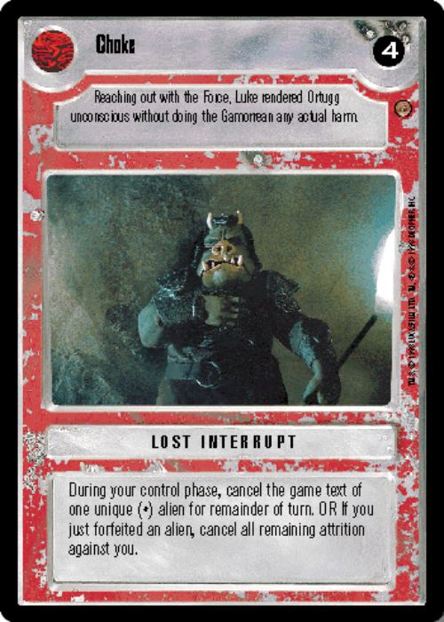 Star Wars CCG | Choke - Jabba's Palace | The Nerd Merchant