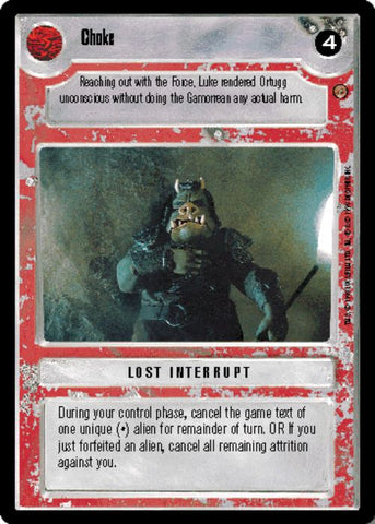 Star Wars CCG | Choke - Jabba's Palace | The Nerd Merchant
