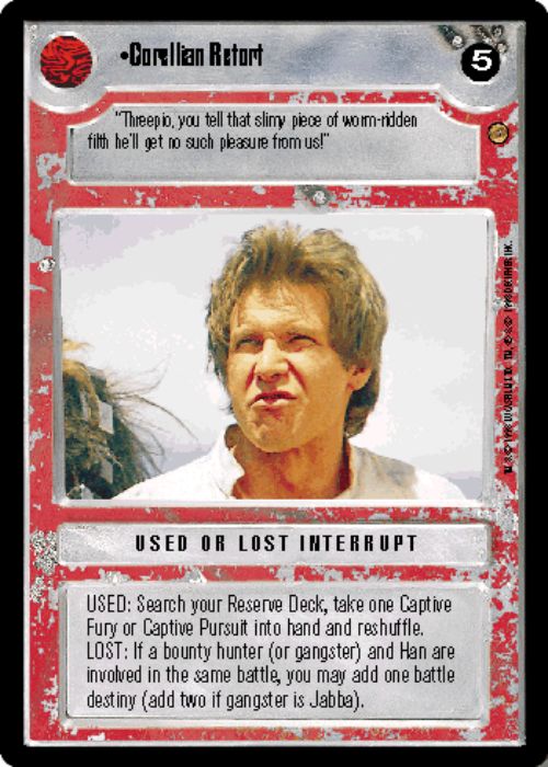 Star Wars CCG | Corellian Retort - Jabba's Palace | The Nerd Merchant