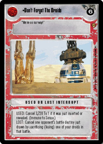Star Wars CCG | Don't Forget The Droids - Jabba's Palace | The Nerd Merchant