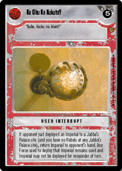 Star Wars CCG | Ke Chu Ke Kukuta? - Jabba's Palace | The Nerd Merchant