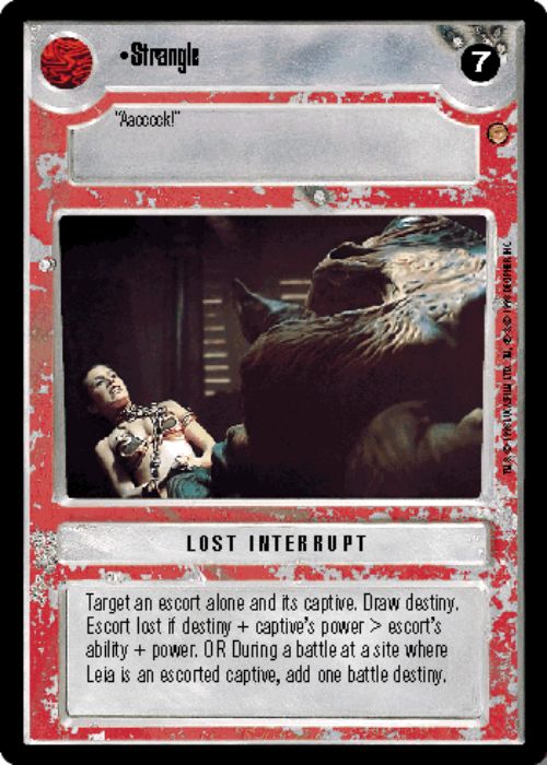 Star Wars CCG | Strangle - Jabba's Palace | The Nerd Merchant