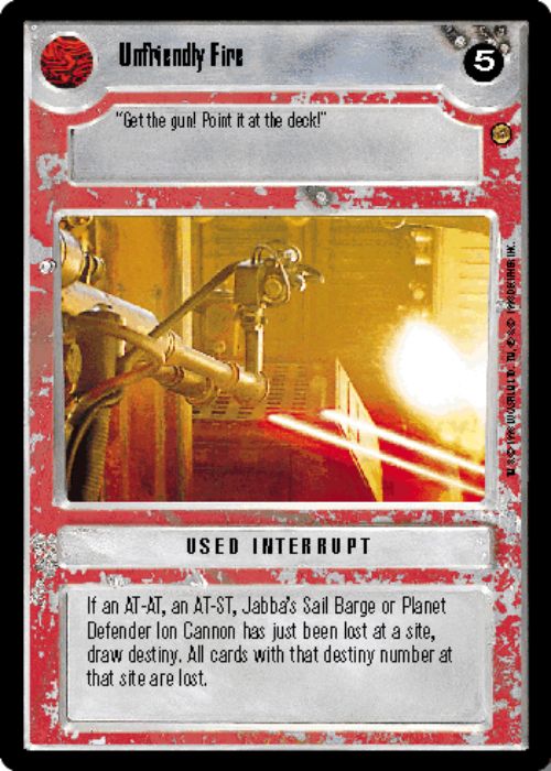 Star Wars CCG | Unfriendly Fire - Jabba's Palace | The Nerd Merchant