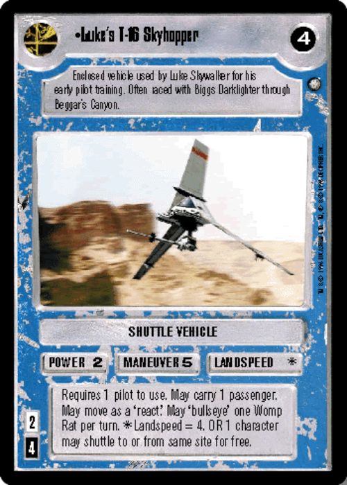 Star Wars CCG | Luke's T-16 Skyhopper - Jedi Pack | The Nerd Merchant