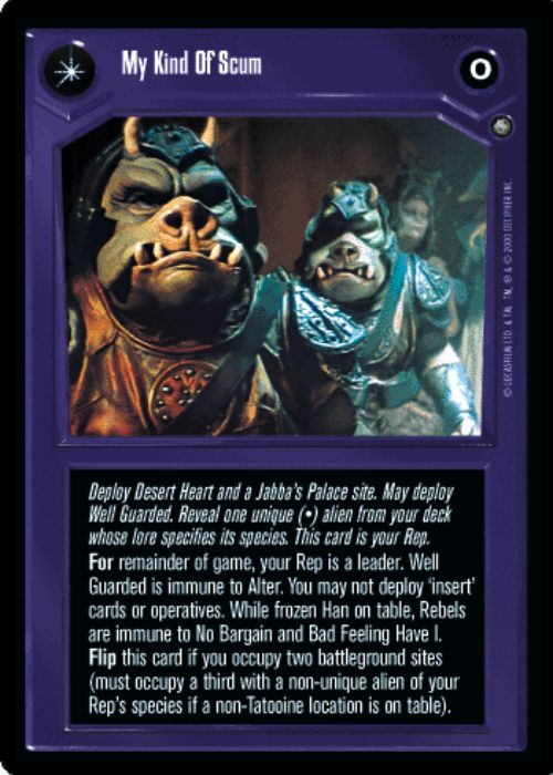 Star Wars CCG | My Kind Of Scum/Fearless And Inventive - Jabba's Palace Sealed Deck | The Nerd Merchant