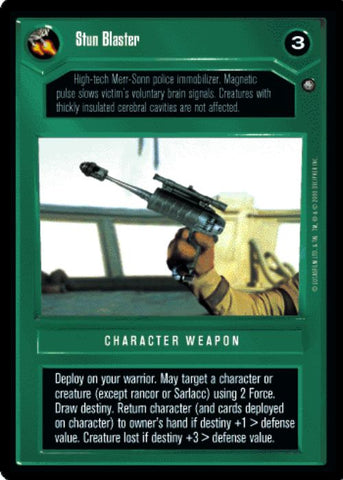 Star Wars CCG | Stun Blaster [Dark] - Jabba's Palace Sealed Deck | The Nerd Merchant
