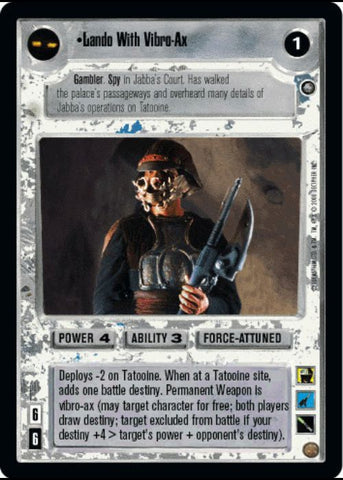 Star Wars CCG | Lando With Vibro-Ax - Jabba's Palace Sealed Deck | The Nerd Merchant