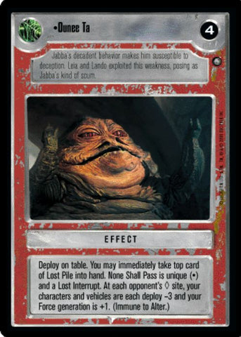 Star Wars CCG | Ounee Ta - Jabba's Palace Sealed Deck | The Nerd Merchant