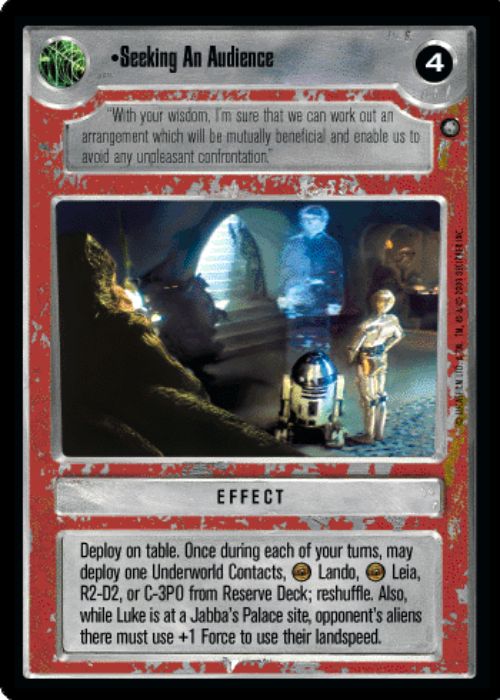 Star Wars CCG | Seeking An Audience - Jabba's Palace Sealed Deck | The Nerd Merchant