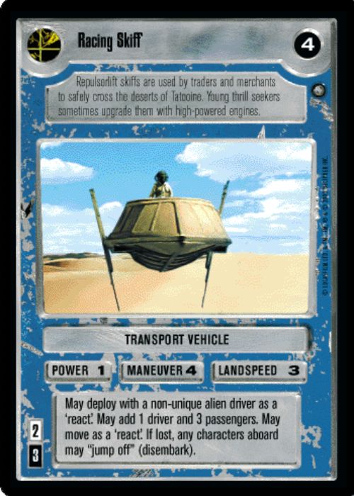 Star Wars CCG | Racing Skiff [Light] - Jabba's Palace Sealed Deck | The Nerd Merchant