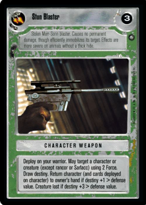 Star Wars CCG | Stun Blaster [Light] - Jabba's Palace Sealed Deck | The Nerd Merchant