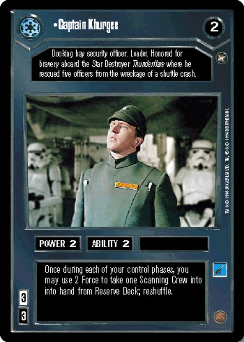 Star Wars CCG | Captain Khurgee - A New Hope | The Nerd Merchant