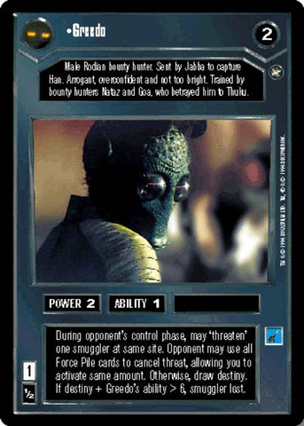 Star Wars CCG | Greedo - A New Hope | The Nerd Merchant