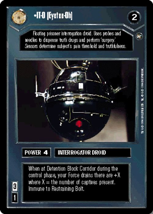 Star Wars CCG | IT-O (Eyetee-Oh) - A New Hope | The Nerd Merchant