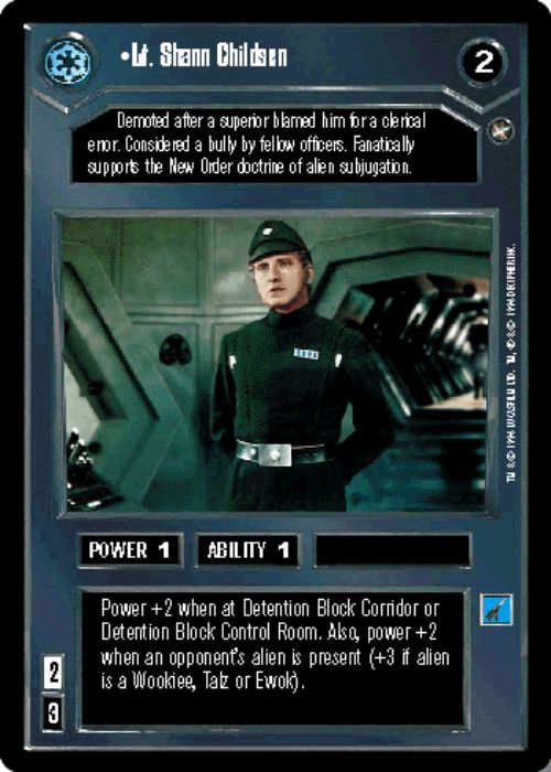 Star Wars CCG | Lt. Shann Childsen - A New Hope | The Nerd Merchant