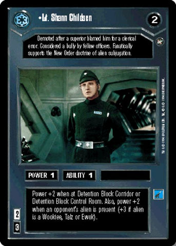 Star Wars CCG | Lt. Shann Childsen - A New Hope | The Nerd Merchant