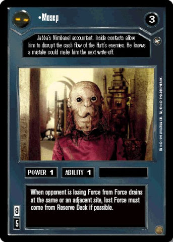 Star Wars CCG | Mosep - A New Hope | The Nerd Merchant