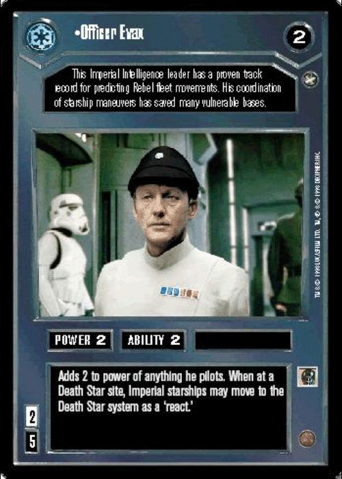 Star Wars CCG | Officer Evax - A New Hope | The Nerd Merchant