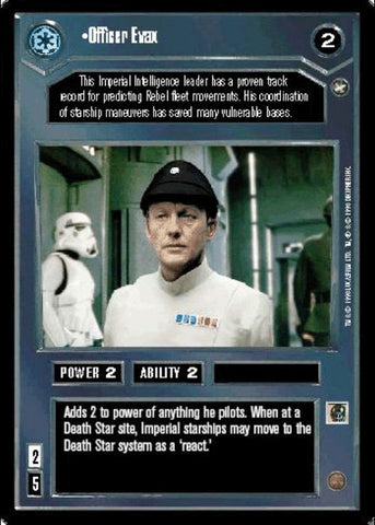 Star Wars CCG | Officer Evax - A New Hope | The Nerd Merchant