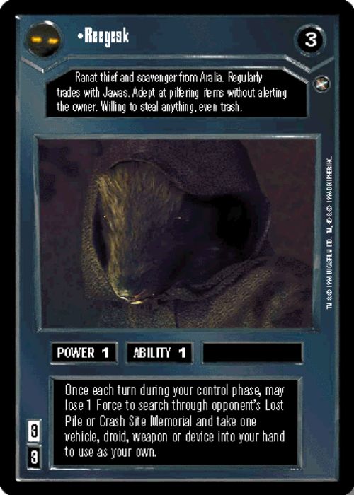 Star Wars CCG | Reegesk - A New Hope | The Nerd Merchant